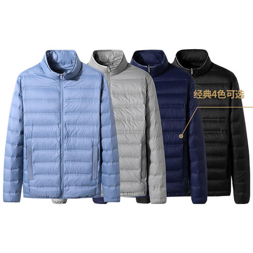 一口价【新款DK】大依优型大码立领轻薄羽绒服大号外套休闲胖子穿大码男加肥加大胖子上衣 商品图4