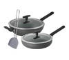 百货世界-尚尼-秝客长柄炒锅（黑色）30cm+秝客煎锅（黑色）26cm 商品缩略图0