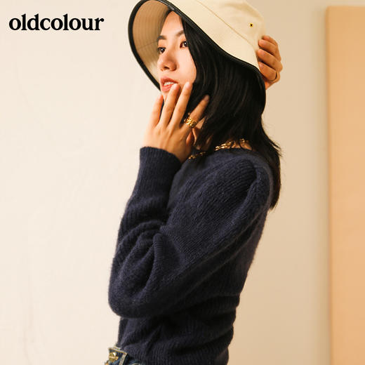 oldcolour宽松百搭圆领毛织套头衫女M41052152 商品图1