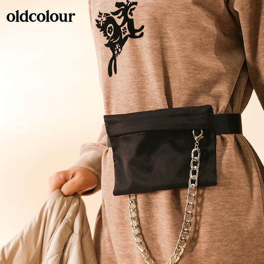 oldcolour气质修身长袖连衣裙M41103168 商品图3