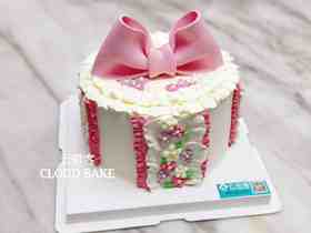 【蝴蝶结蛋糕】粉色小碎花款