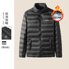 【新款DK】大依优型大码男装立领轻薄羽绒服大号外套休闲加肥加大胖子穿 商品缩略图5