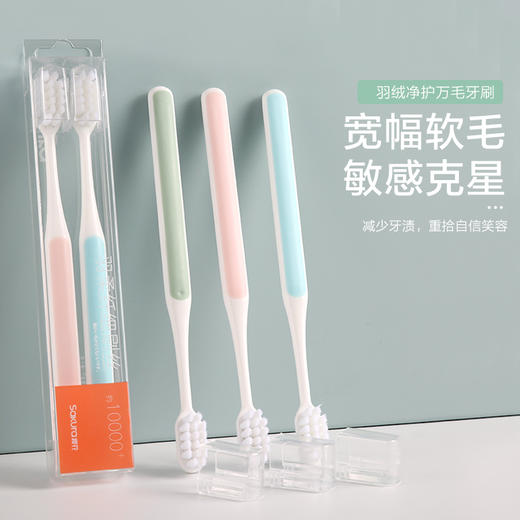 【樱花】羽绒净护万毛双支装牙刷 商品图1
