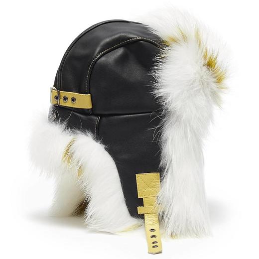 Sportalm - Foxana Fur Hat with Neon - Black 配件 毛线帽 黑色 商品图0