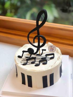 音乐钢琴奶油蛋糕 下单前请仔细阅读商品详情