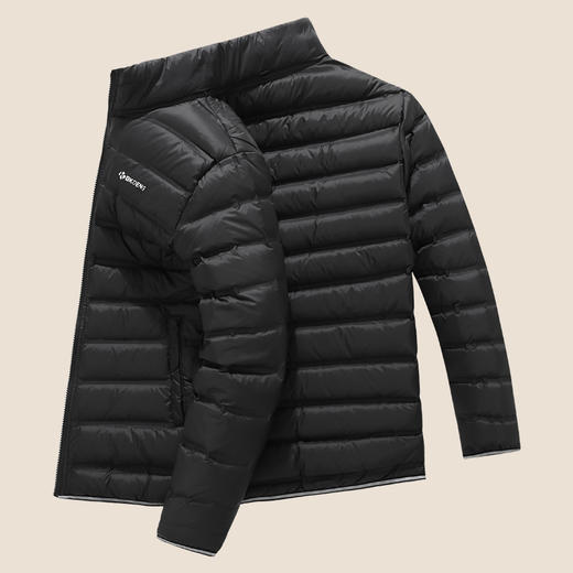 【新款DK】大依优型大码男装立领轻薄羽绒服大号外套休闲加肥加大胖子穿 商品图3