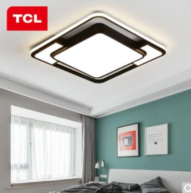 TCL照明 客厅吸顶灯具led方形后现代北欧大气简约卧室灯 摩登-大卧室30*2W/三段调光 商品图0
