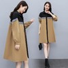 XYFS6203 早秋新款韩版拼接宽松休闲气质中长款女风衣外套 商品缩略图1