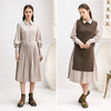 famecoco范可儿小香风连衣裙冬套装衬衫裙长款造型马甲两件套F218EA011 商品缩略图2