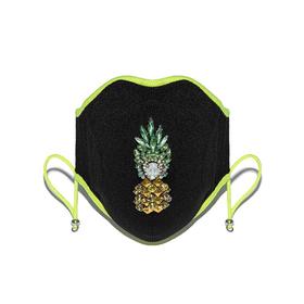 Neue Moon Mask - PINEAPPLE DREAM 配件 日用口罩 黑色/绿色