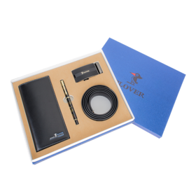 【献礼父亲节】PLOVER香港啄木鸟钱包皮带套装   GD81223-3A