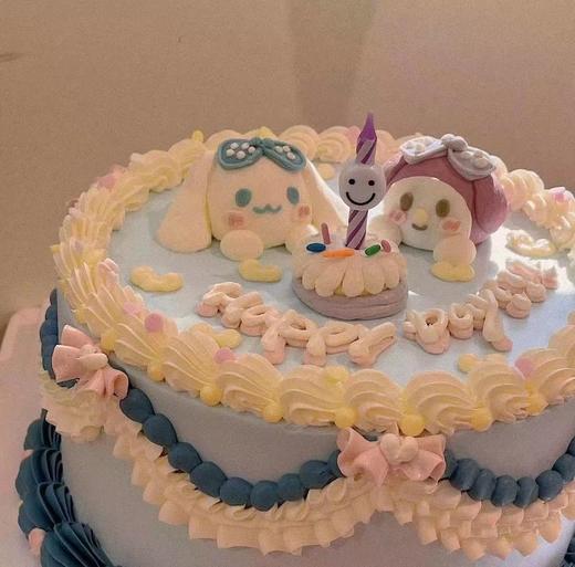 三丽鸥家族玉桂狗和美乐蒂立体小动物复古蛋糕-低糖处理无添加 商品图3