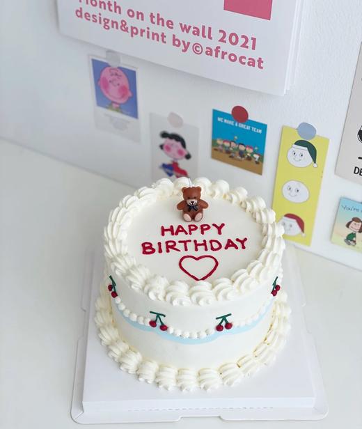 小熊小樱桃🍒皎洁蛋糕 商品图1