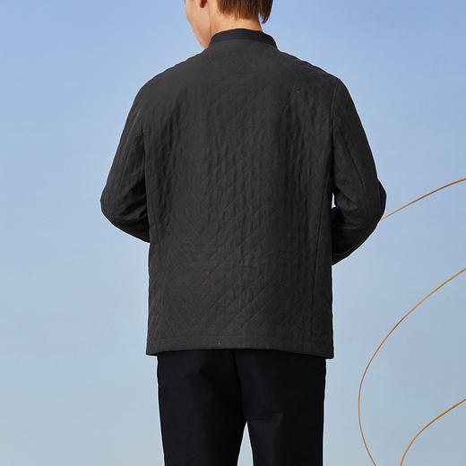 TANGY Collection/天意精品2021年秋冬新品经典立领男士莨绸棉服 商品图2