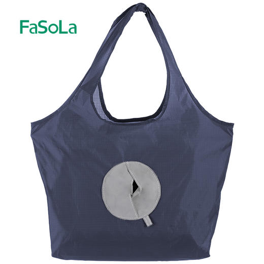 FaSoLa反光款便携可折叠外出时尚大容量超市买菜包防水手提布袋子 商品图4
