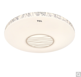 TCL照明 led吸顶灯 玄关过道灯简约阳台厨卫走廊灯卧室灯 北欧简约晶钻边框圆形灯具 玉润16W白光