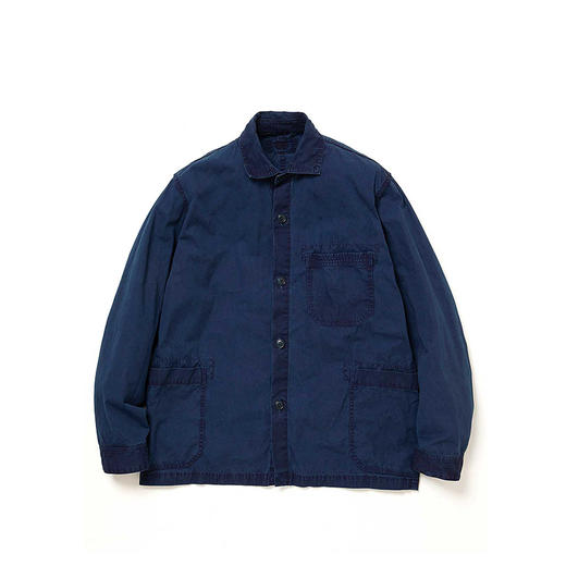 日本 hobo ARTISAN SHIRT JACKET 职人制植物蓝染工装夹克 外套 商品图4