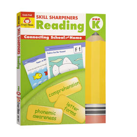 技能铅笔刀 阅读练习册 幼儿园小中班 英文原版 Skill Sharpeners Reading Grade PreK 美国加州教辅 英文版进口原版英语书籍