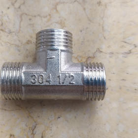 GB：1801不锈钢外丝三通