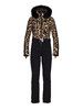 Goldbergh - Lynx Ski Suit Real Fox Fur - Jaguar - 女装 - 连体滑雪服 - 豹纹 商品缩略图1