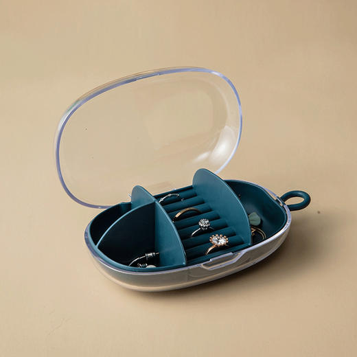 洛哈思首饰收纳盒耳环饰品收纳便携耳钉盒首饰架饰品架旅行首饰盒 商品图1