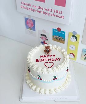 小熊小樱桃🍒皎洁蛋糕