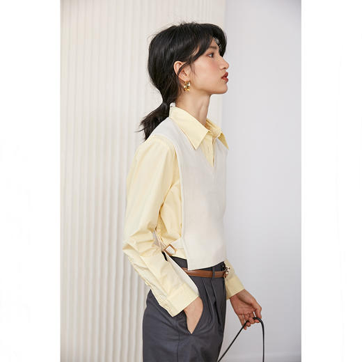 HeyDress针织马甲女新款时尚简约百搭背心无袖V领纯色短款上衣 商品图3