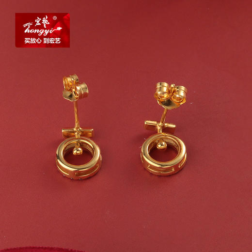 【宏艺珠宝】只若初见·18K金耳饰 商品图2
