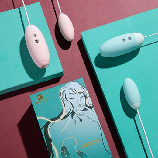 【C点G点双倍潮水】KISSTOY miss VV情趣高潮跳蛋(粉色/蓝色)双跳蛋 商品图9