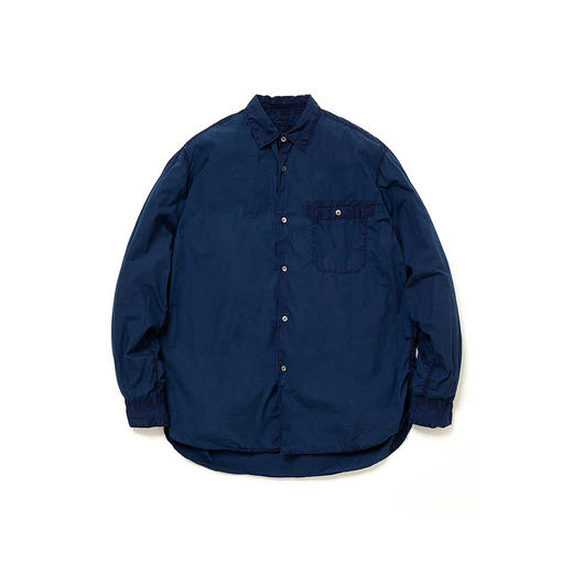 日本 hobo ARTISAN L/S SHIRT 职人制植物蓝染 炭染工装长袖衬衫 商品图4