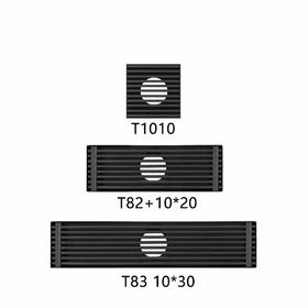 地漏 正方形 T1010不锈钢翻板 黑10*10