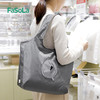 FaSoLa反光款便携可折叠外出时尚大容量超市买菜包防水手提布袋子 商品缩略图0