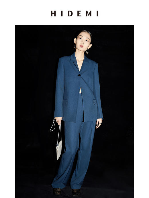 HIDEMI夜蓝一粒扣西装套装 一粒扣西装/长裤 商品图2