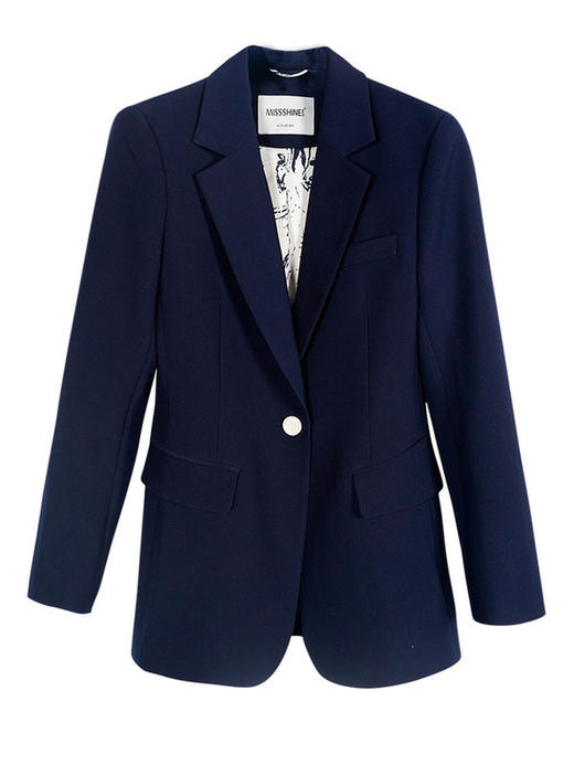 米思阳新款垂感西装外套女商场同款时尚通勤OL职业西服女上衣2396 商品图3