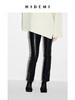 HIDEMI 到店必入 黑色简约设计感九分皮裤 商品缩略图7