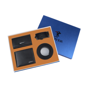 【献礼父亲节】PLOVER香港啄木鸟钱包钥匙包皮带套装  GD820023-3A