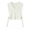 HeyDress针织马甲女新款时尚简约百搭背心无袖V领纯色短款上衣 商品缩略图4