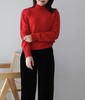 半高领纯色羊绒衫 商品缩略图11