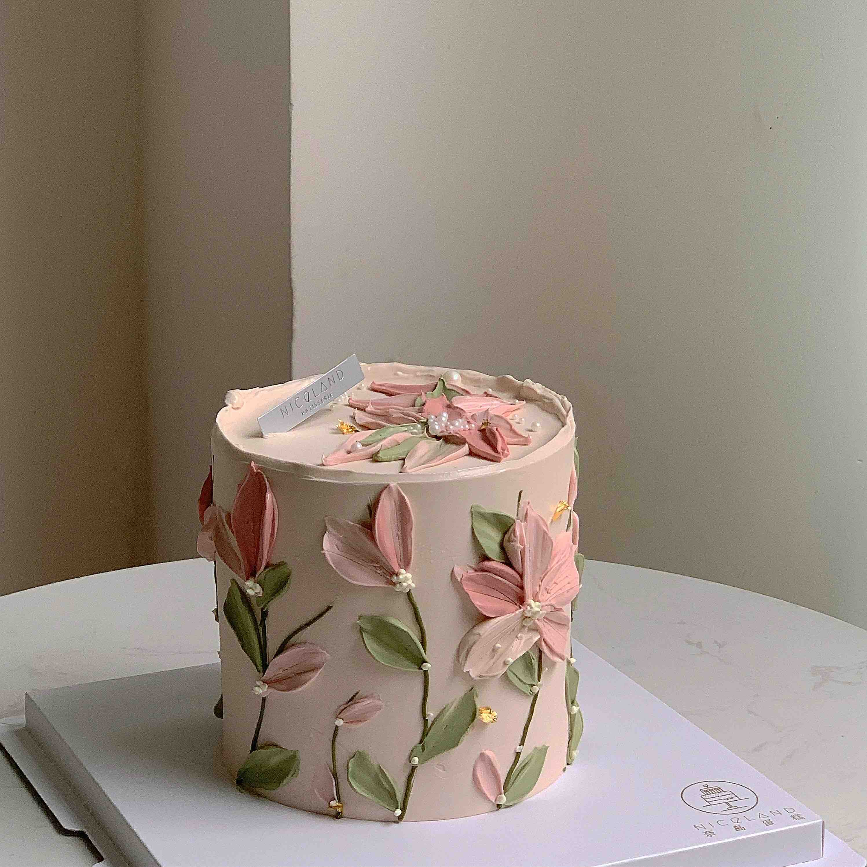 定制刮刀花蛋糕