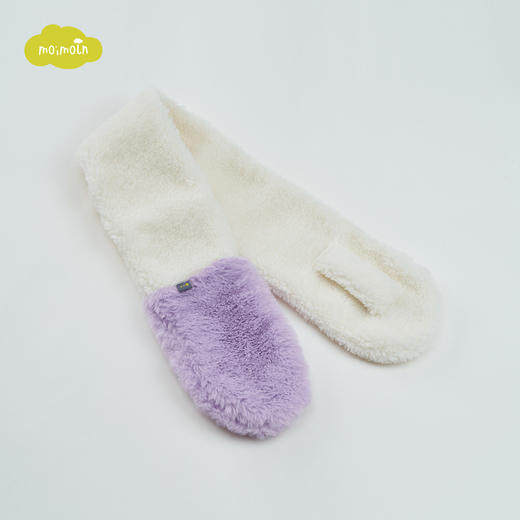 【尺码偏小请拍大一码】moimoln小云朵童装2021年冬季新款女宝宝围巾儿童卡通保暖围巾LQW1IAMF10 商品图2