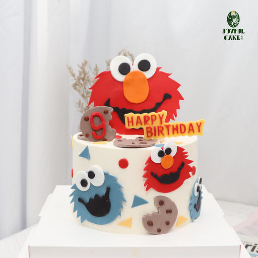 翻糖装饰芝麻街主题蛋糕 商品图0