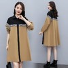 XYFS6203 早秋新款韩版拼接宽松休闲气质中长款女风衣外套 商品缩略图3
