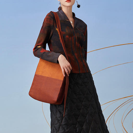 TANGY Collection/天意精品2021年秋冬新品植物染莨绸包包 商品图1
