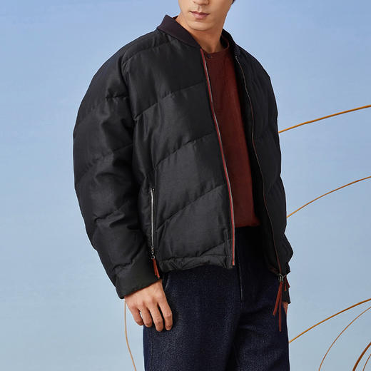 TANGY Collection/天意精品2021年秋冬新品植物染莨绸保暖羽绒服 商品图3