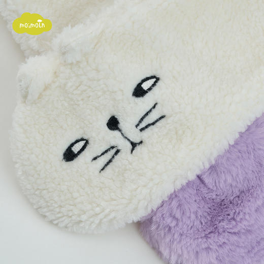 【尺码偏小请拍大一码】moimoln小云朵童装2021年冬季新款女宝宝围巾儿童卡通保暖围巾LQW1IAMF10 商品图3