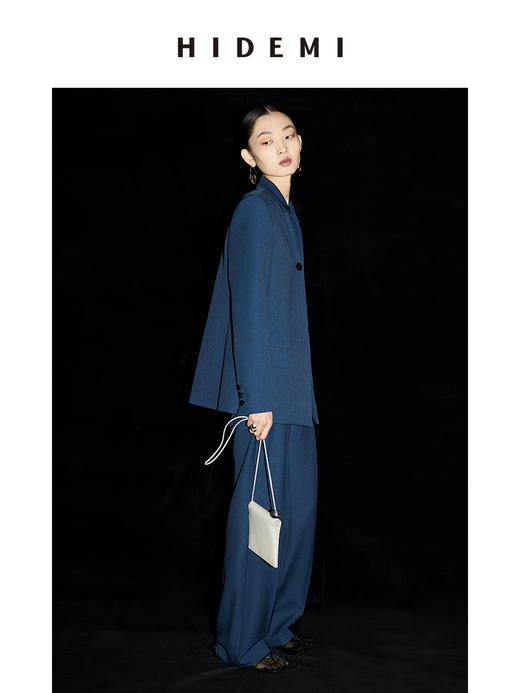 HIDEMI夜蓝一粒扣西装套装 一粒扣西装/长裤 商品图4