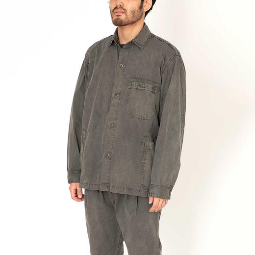 日本 hobo ARTISAN SHIRT JACKET 职人制植物蓝染工装夹克 外套 商品图2