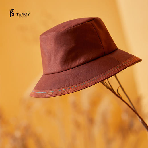 TANGY Collection/天意精品2021年秋冬新品茛绸帽子 商品图0