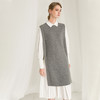 famecoco范可儿小香风连衣裙冬套装衬衫裙长款造型马甲两件套F218EA011 商品缩略图3