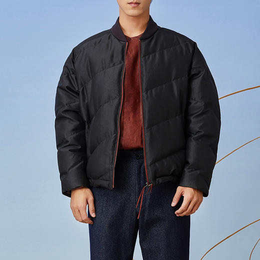 TANGY Collection/天意精品2021年秋冬新品植物染莨绸保暖羽绒服 商品图4